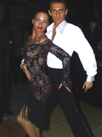 Дмитрий Демидов и Алеся Борисова перед выступлением