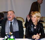 Никита Михалков и Юлия Бордовских - почетные гости показа