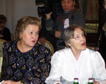 Олимпийские чемпионки Лидия Скобликова и Любовь Баранова (Козырева)