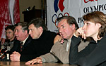 Участники пресс-конференции