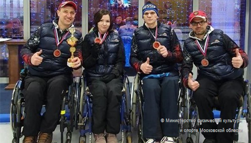 Подмосковные керлингисты на колясках стали бронзовыми призерами чемпионата России